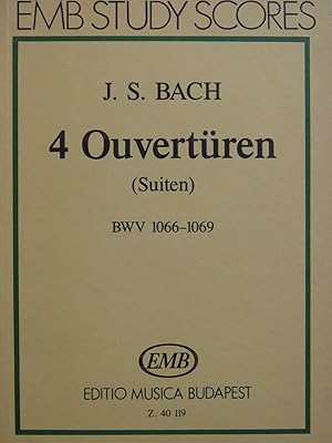 Immagine del venditore per BACH J. S. Ouverturen Suiten Orchestre venduto da partitions-anciennes