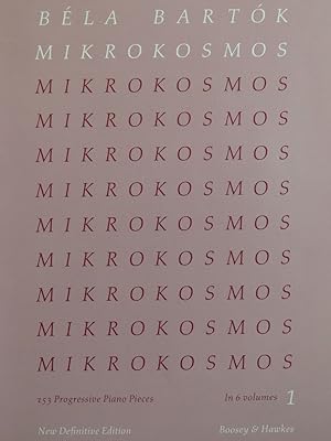 Image du vendeur pour BARTOK Bla Mikrokosmos Vol 1 Piano 1987 mis en vente par partitions-anciennes