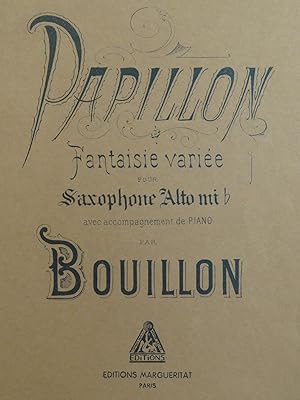 BOUILLON P. Papillon Air Varié Piano Saxophone
