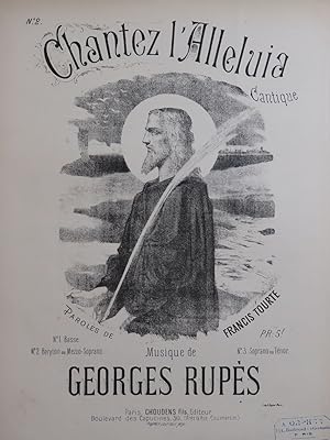 Seller image for RUPS Georges Chantez l'Alleluia Chant Piano ca1890 for sale by partitions-anciennes