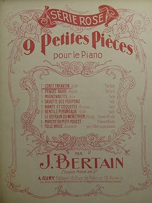 Seller image for BERTAIN J. Conte Enfantin Piano for sale by partitions-anciennes