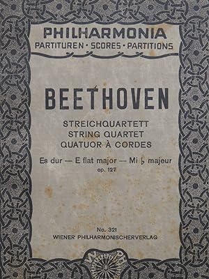 Immagine del venditore per BEETHOVEN Streichquartett op 127 Violon Alto Violoncelle venduto da partitions-anciennes