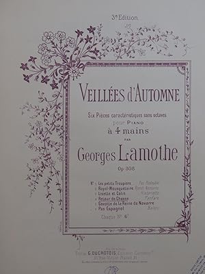 Seller image for LAMOTHE Georges Retour de Chasse Piano 4 mains for sale by partitions-anciennes