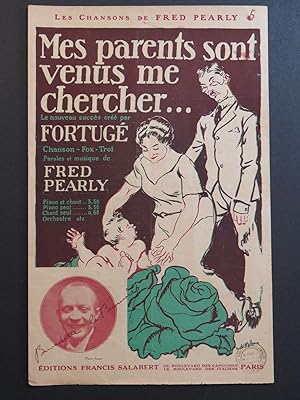 Seller image for Mes Parents sont venus me chercher Fred Pearly Chant 1922 for sale by partitions-anciennes