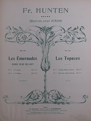 Seller image for HUNTEN Franois Grande Valse Piano ca1903 for sale by partitions-anciennes