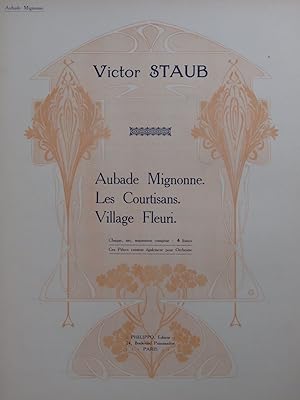 Seller image for STAUB Victor Aubade Mignonne Piano 1924 for sale by partitions-anciennes