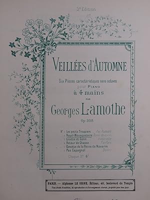 Seller image for LAMOTHE Georges Royal-Mousquetaire Piano 4 mains for sale by partitions-anciennes