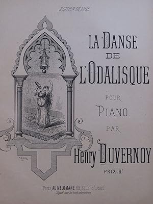 Seller image for DUVERNOY Henry La Danse de L'Odalisque Piano for sale by partitions-anciennes