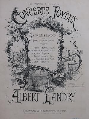 Seller image for LANDRY Albert Rveil aux Champs Bluette Piano 4 mains for sale by partitions-anciennes