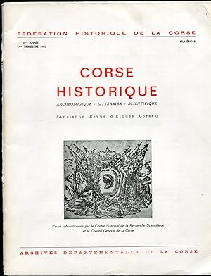 Corse Historique. Archeologique - Litteraire - Scientifique. Numero 12 (Ancienne Revue D'Etudes C...