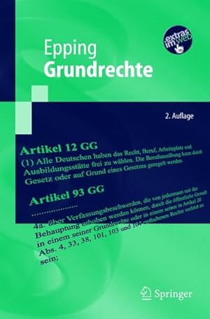 Seller image for Grundrechte (Springer-Lehrbuch) for sale by Gerald Wollermann