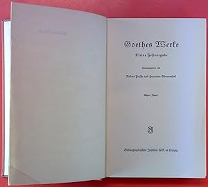 Seller image for Goethes Werke. Kleine Festausgabe. Achter Band - Die Wahlverwandtschaften for sale by biblion2