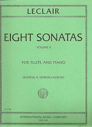 Imagen del vendedor de Leclair; Eight Sonatas for Flute and Piano, Vol. 2 a la venta por Snow Crane Media