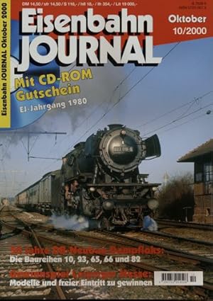 Bild des Verkufers fr Eisenbahn Journal Heft 10/2000 (Oktober 2000): 50 Jahre DB-Neubau-Dampfloks: Die Baureihen 10, 23, 65, 66 und 82. . zum Verkauf von Versandantiquariat  Rainer Wlfel