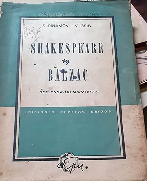 Shakespeare y Balzac. Dos ensayos Marxistas