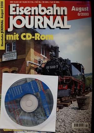 Bild des Verkufers fr Eisenbahn Journal Heft 8/2000 (August 2000) (mit CD-ROM!!): Die Bahn auf Usedom: Brcken auf die Insel. Norwegens Norden: Foto-Essay Lonsdal-Bodo. EJ-Marktbersicht in H0: Gterhallen und Lagerhuser. zum Verkauf von Versandantiquariat  Rainer Wlfel