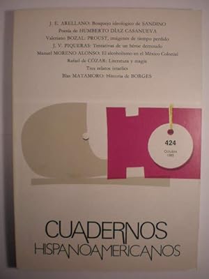 Bild des Verkufers fr Cuadernos Hispanoamericanos 424 - Octubre 1985 zum Verkauf von Librera Antonio Azorn