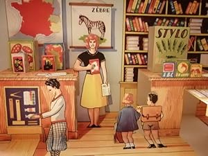 Les beaux magasins en relief Pop up vers 1950 - - Enfantina 5 pop up double page Illustré par Zag...