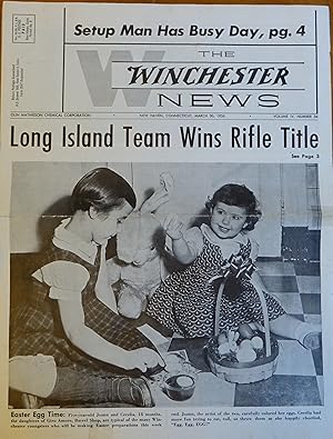 Bild des Verkufers fr The Winchester News: March 30, 1956 - Volume 4 No. 36 zum Verkauf von Faith In Print