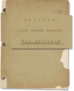 Bild des Verkufers fr The Impostor (Original screenplay for the 1944 film) zum Verkauf von Royal Books, Inc., ABAA