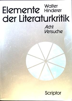Bild des Verkufers fr Elemente der Literaturkritik; Scriptor : Literaturwiss. zum Verkauf von books4less (Versandantiquariat Petra Gros GmbH & Co. KG)