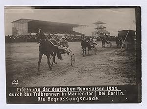 "Eröffnung der deutschen Rennsaison 1922" - Trabrennsport Pferderennen Pferderennsport Berlin Mar...