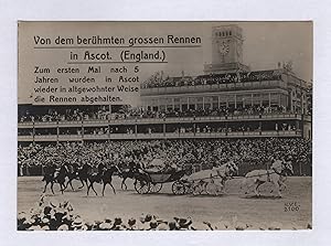 "Von dem berühmten grossen Rennen in Ascot (England)." - Pferderennen Pferderennsport Ascot Engla...