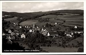 Bild des Verkufers fr Ansichtskarte / Postkarte Kchen Hessisch Lichtenau in Hessen, Blick n. d. Meissner, Ort, Vogelschau zum Verkauf von akpool GmbH