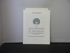 Image du vendeur pour Carriage House Press - Prospectus for The Goldbeaters of Mandalay An Account of Hand Papermaking in Burma Today by Elaine Koretsky and Donna Koretsky mis en vente par Provan Books