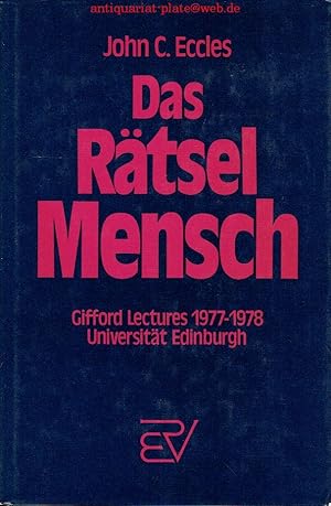 Das Rätsel Mensch. Gifford Lectures 1977-1978 Universität Edinburgh.