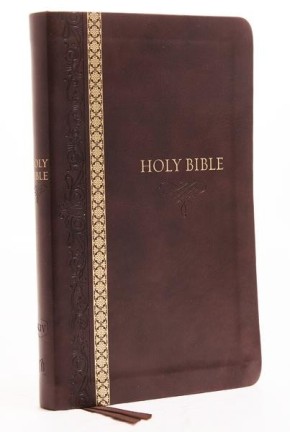 KJV, Thinline Bible, Leathersoft, Brown, Thumb Indexed, Red Letter, Comfort Print: Holy Bible, Ki...