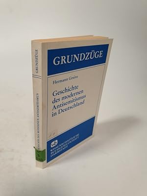 Bild des Verkufers fr Geschichte des modernen Antisemitismus in Deutschland . zum Verkauf von Antiquariat Bookfarm