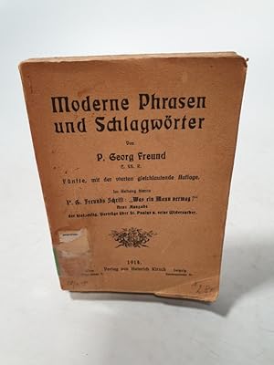 Seller image for Moderne Phrasen und Schlagwrter. for sale by Antiquariat Bookfarm