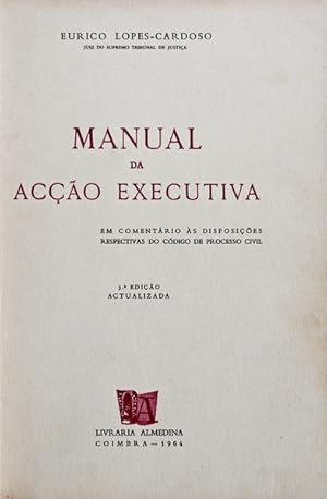 Bild des Verkufers fr MANUAL DA ACO EXECUTIVA. zum Verkauf von Livraria Castro e Silva
