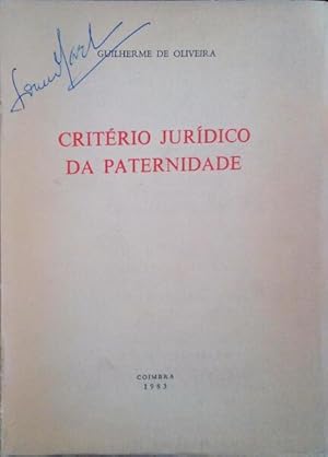 CRITÉRIO JURÍDICO DA PATERNIDADE.