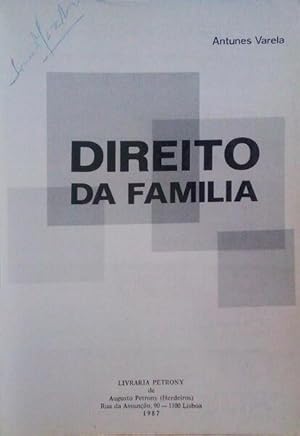 Seller image for DIREITO DA FAMILIA. for sale by Livraria Castro e Silva