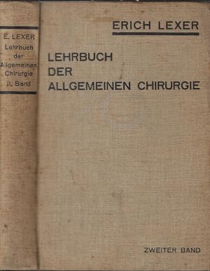 Seller image for Lehrbuch der allgemeinen chirurgie Vol II Zum gebrauche fur arzte und studierende for sale by Biblioteca di Babele