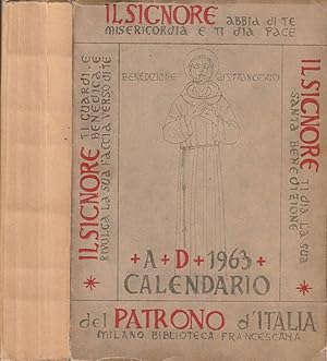 Image du vendeur pour Calendario del Patrono d'Italia 1963 mis en vente par Biblioteca di Babele