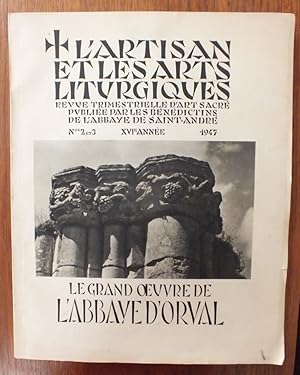 Seller image for L'Artisan et les Arts liturgiques. Revue trimestrielle d'Art sacr. No. 2 et 3 XVIe Anne 1947. for sale by Antiquariat Sasserath