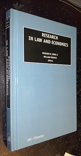 Imagen del vendedor de Research in Law and Economics. Volume 19 a la venta por Librera La Candela