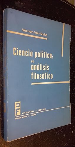 Seller image for Ciencia poltica: un anlisis filosfico for sale by Librera La Candela