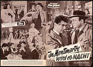 Seller image for Filmprogramm IFB Nr. 4634, In Montmartre wird es Nacht, Bernard Blier, Maria Mauban, Regie Berthomieu for sale by Bartko-Reher