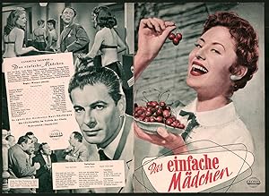 Filmprogramm Gloria, Das einfache Mädchen, Caterina Valente, Rudolf Prack, Regie Werner Jacobs