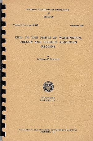 Image du vendeur pour Keys to the Fishes of Washington, Oregon and Closely Adjoining Regions mis en vente par Cultural Images