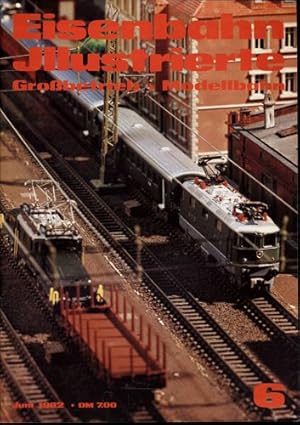 Image du vendeur pour Eisenbahn Illustrierte Grobetrieb Modellbahn Heft 6/1982 (Juni 1982). . . mis en vente par Versandantiquariat  Rainer Wlfel