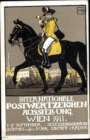 Ganzsache Ansichtskarte / Postkarte Wien, Internationale Postwertzeichen Ausstellung 1911