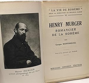 Imagen del vendedor de Henri Murger romancier de la Bohme - coll. la vie de bohme a la venta por crealivres