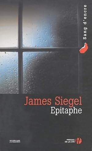 Bild des Verkufers fr Epitaphe - James Siegel zum Verkauf von Book Hmisphres