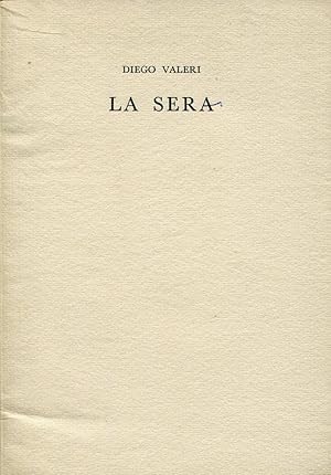 Bild des Verkufers fr La sera zum Verkauf von Studio Bibliografico Marini