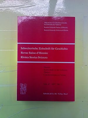 Seller image for Schweizerische Zeitschrift fr Geschichte - Revue Suisse d Histoire - Rivista Storica Svizzera, VOL. 47 / 1997 / Nr. 3, THEMA: Archivistik in der Schweiz for sale by biblion2